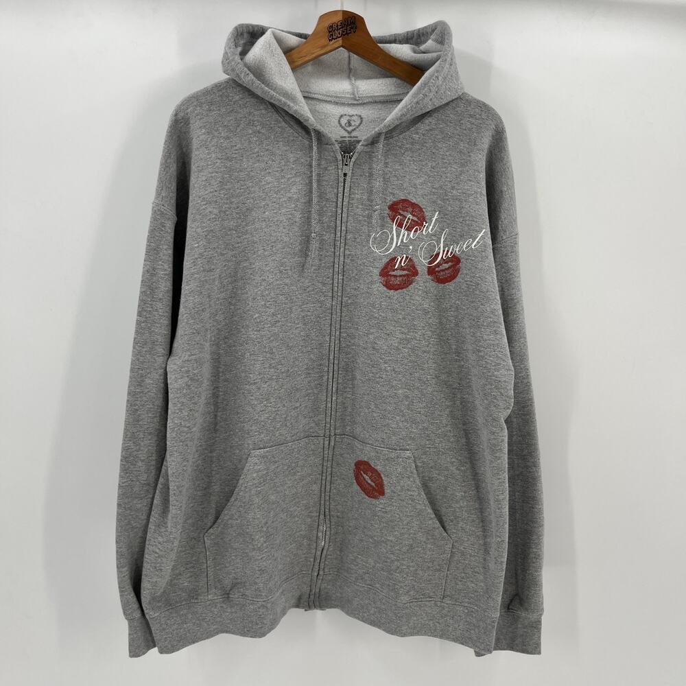 Sabrina Carpenter Mans Best Friend Short n Sweet Nonsense Tour Merch Zip Up XL